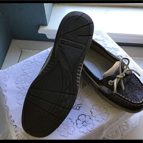 Women’s Black Sperry Angelfish Sparkle Shoes Size 8 - Picture 3 of 10